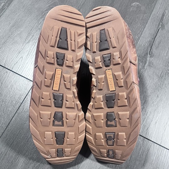 LL Bean Katahdin Store Hiking Shoes‎ Mens 12 Medium Brown Leather Nylon Waterers - Picture 6 of 10